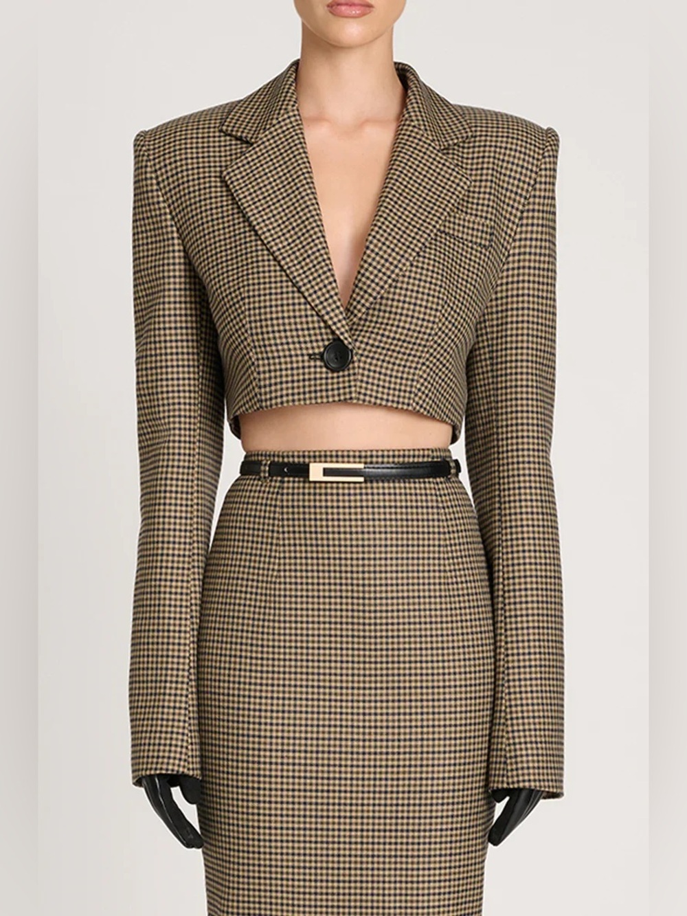 Eliya the label L-XXL black leather belt